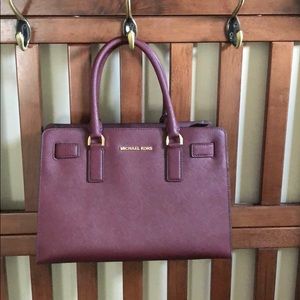 Michael Kors wine/burgundy purse